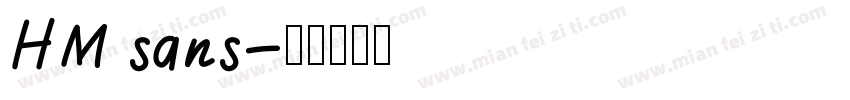 HM sans字体转换